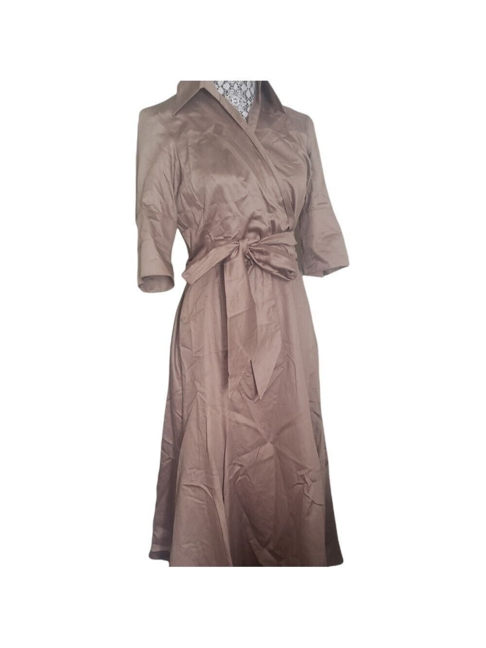 CAROLL Belted Midi Dress